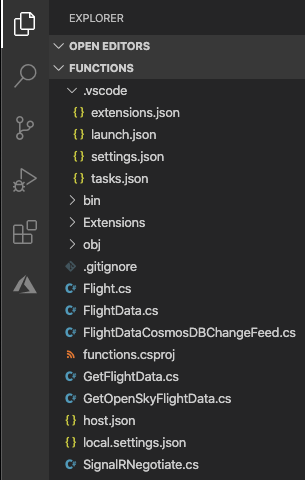 flight-tracker-function-app-code-in-vs-code